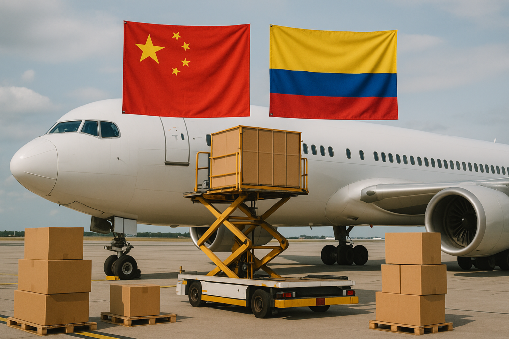 Envios aereos desde China a Colombia