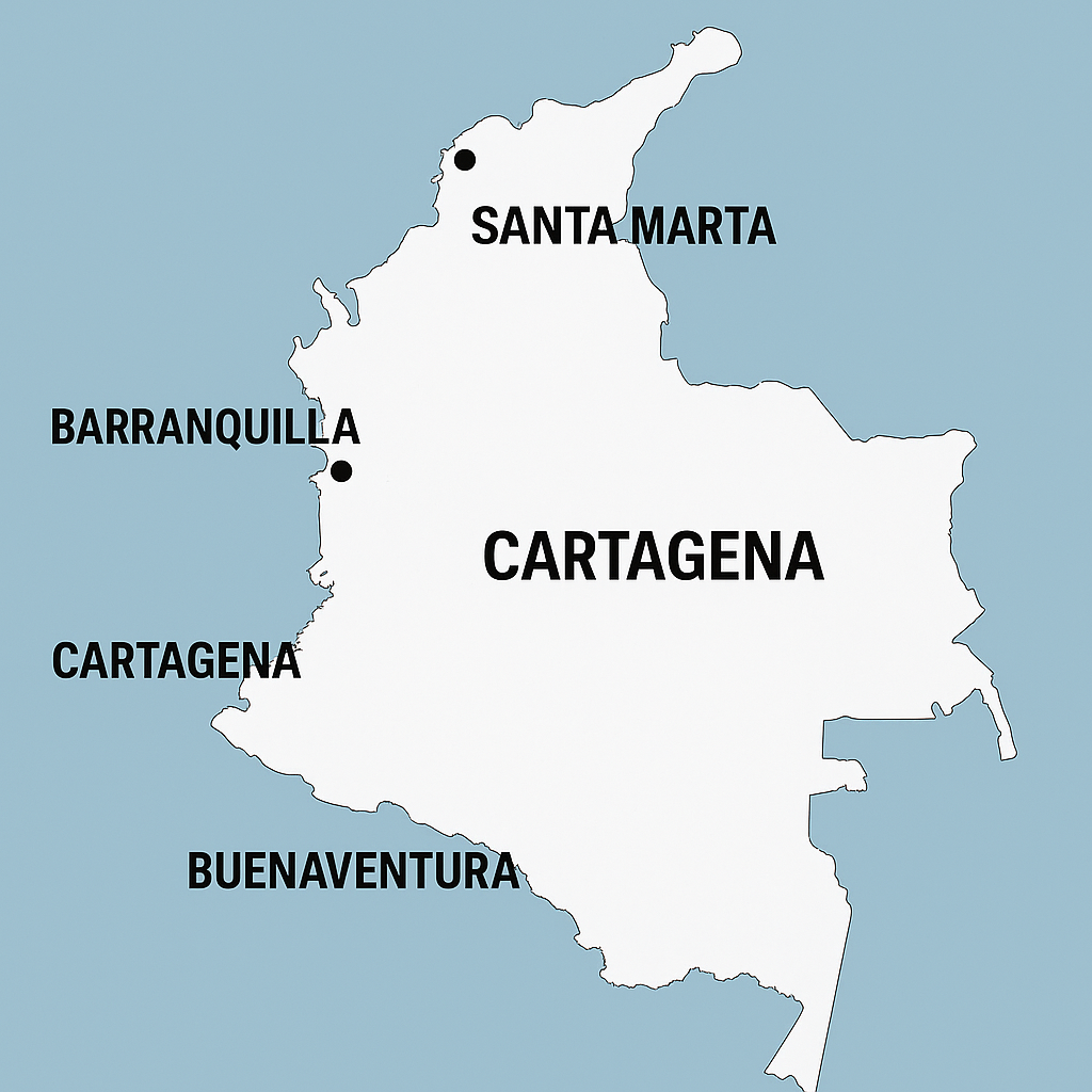 Principales puertos en Colombia para recibir de China