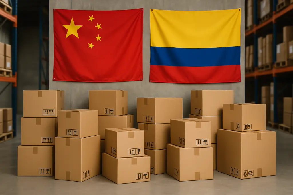 Casilleros en China para envío a Colombia