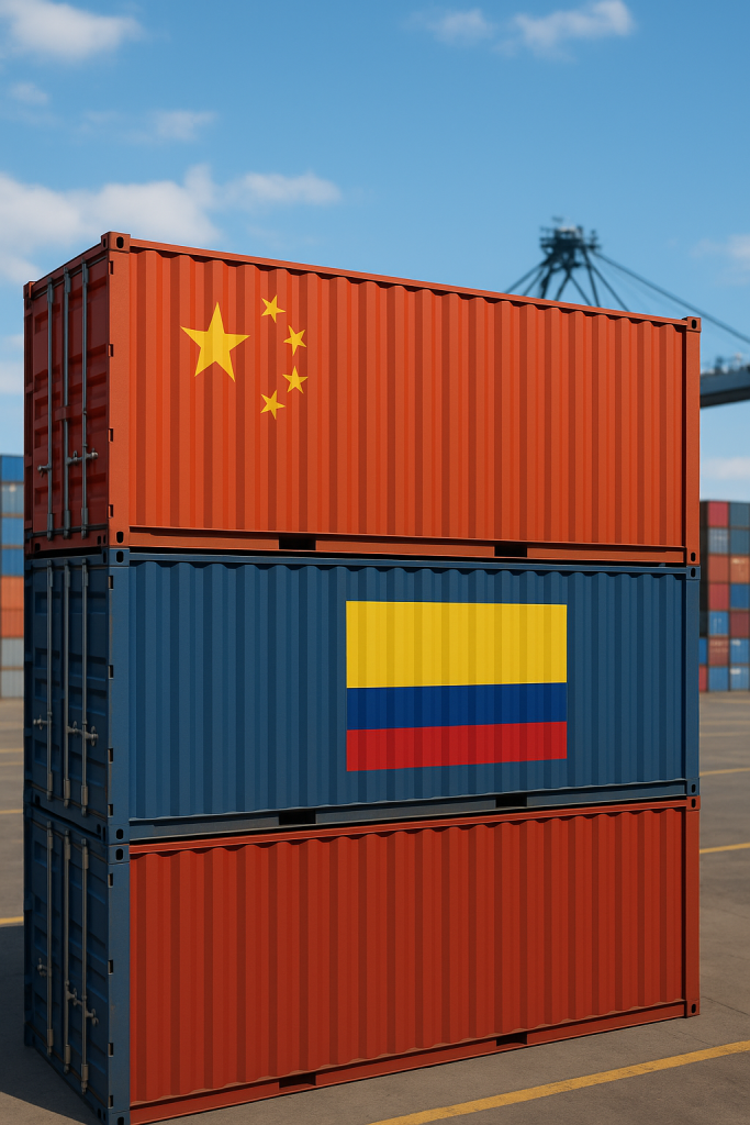 Envío de contenedores de China a Colombia